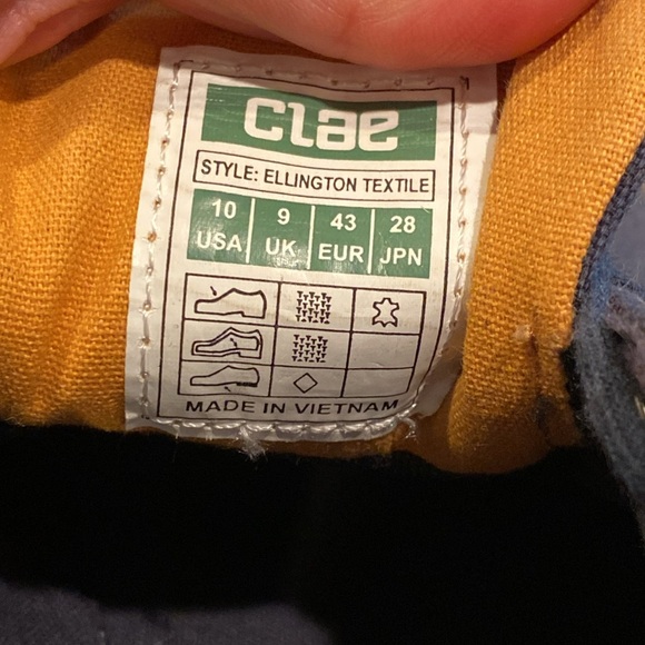 Clae Ellington Textile Men’s Shoes size 10 - Picture 7 of 11